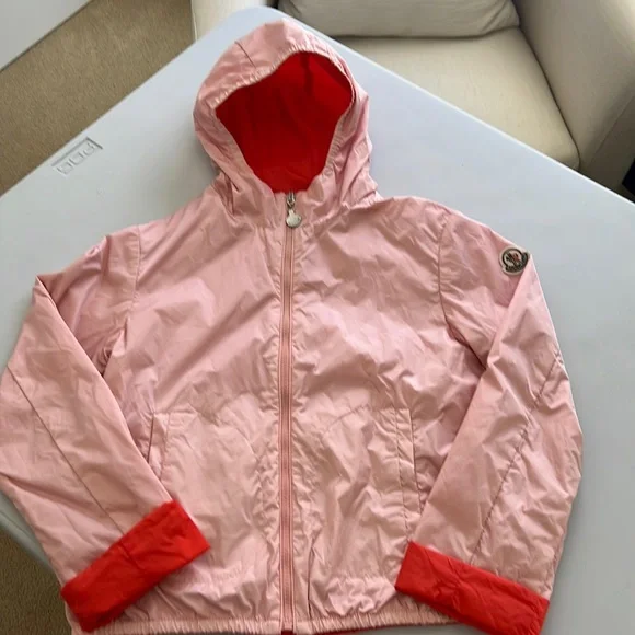 Children’s reversible Moncler lightweight jacket size 10 Y - runs small!